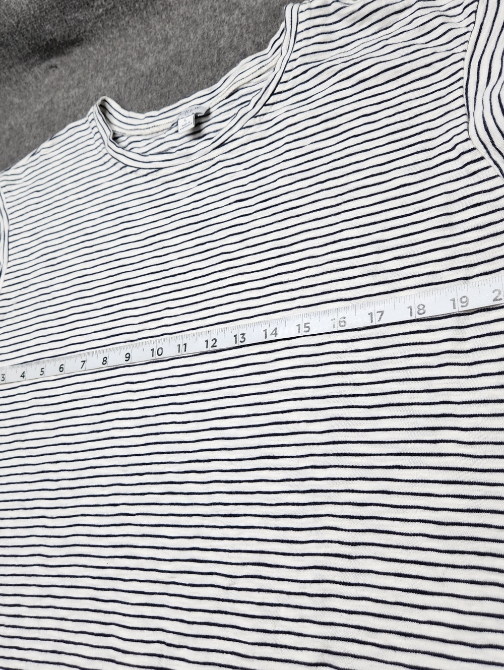 J.Crew Striped Mini Dress Tie Waist Sleeveless Cotton White Navy L - Picture 3 of 7